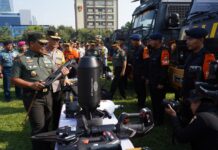 Apel Gelar Pasukan dan Peralatan Kesiapan Penanggulangan Bencana