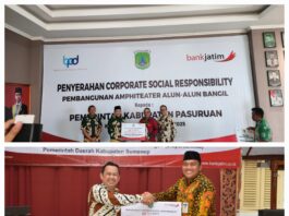 Tingkatkan Pembangunan Daerah, Bank Jatim Serahkan CSR Ke Pemkab Pasuruan dan Pulau Kangean