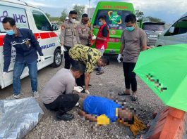 Diduga Serangan Jantung Kernet Truk Meninggal Mendadak di Pinggir Jalan Raya Pantura
