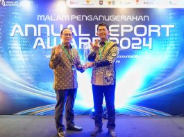 Bank Jatim Dinobatkan Sebagai Pemenang dalam ARA 2024 Kategori BUMD Go Publik Keuangan